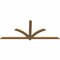 Ekena Millwork Redmond Smooth Timber Gable Bracket, Western Red Cedar, 84"W x 35"H x 1 1/2"D x 3 1/2"F, 10/12 Pitch GBW084X35X0204RED00SWR - alternate 4